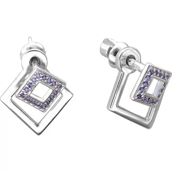 

Esthete earrings with 32 cubic zirconia