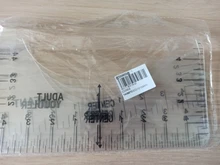 4 unids/set camiseta alineación regla para guiar camiseta medida gobernante con tamaño gráfico Plantilla de dibujo de bricolaje herramienta artesanía de redacción
