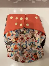 Elinfant-pañal de tela de malla de café transpirable, impermeable, reutilizable, pañal de tela para bebé