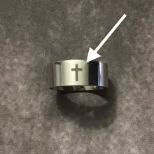 COOLTIME-anillos de acero inoxidable con Cruz Supernatural para hombre y mujer, Color plata, regalo de compromiso de boda, joyería