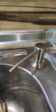 Sink Soap Dispenser Kitchen-Accessories Bathroom Stainless-Steel 300ML Brushed Manually-Press