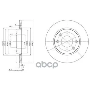 Диск Тормозной Передний Peugeot 206, 306(247мм) Bg3364 Delphi арт. BG3364