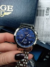 LIGE-Reloj de cuarzo para hombre, cronógrafo deportivo de cuarzo y acero, resistente al agua