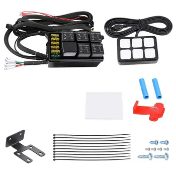 

6Way Motorhome Combination Panel with Blue Light Car Ship Yacht Combination Panel SR5U6