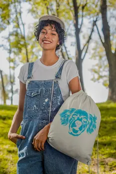 

Angemiel Bag Blue Cheery Dog Cloth Backpack