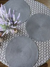 Round Tablecloth Cover Linen Christmas-Tree-Pattern Washable Nordic Cotton Stripe 