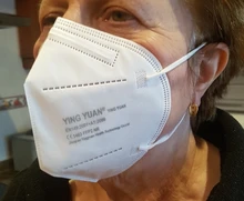 Mascarilla de 5 capas KN95 con filtro FPP2, máscara respirador reutilizable FFP2, 1-200 piezas