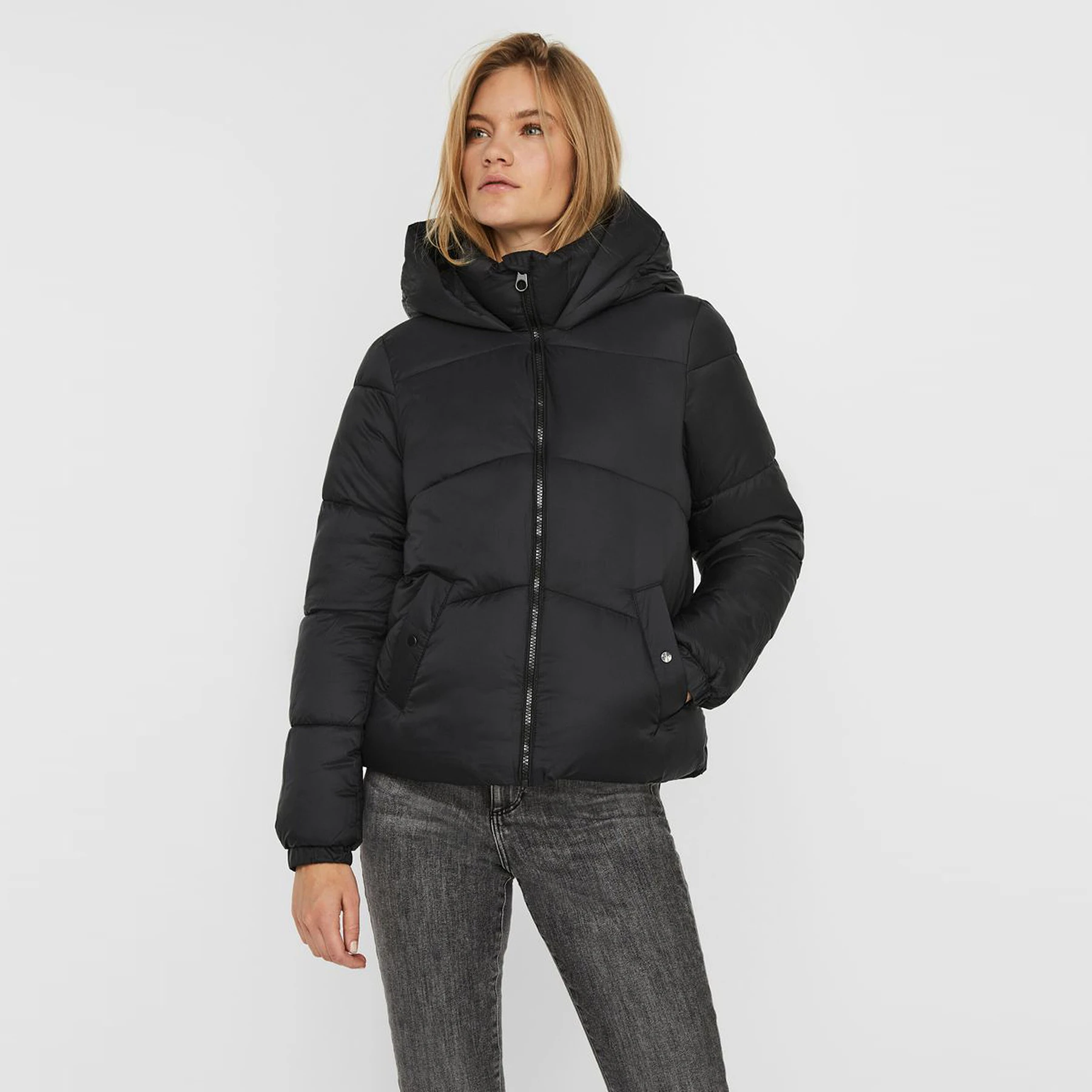 Vero Fashion Vmupsala abrigo inflable con capucha, para mujer, corte Regular, 10232606|Abrigos de plumón| AliExpress