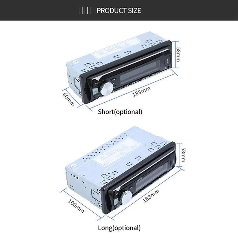 1 Din автомагнитола в тире Автомагнитола 12 В Автомобильный mp3 плеер с Bluetooth FM USB AUX-IN 1din стерео музыкальный плеер с пультом дистанционного управления