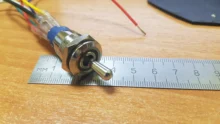 Lighted Toggle-Switch Rocker Push-Button-Style Marine SPST Silver Round 16mm Waterproof