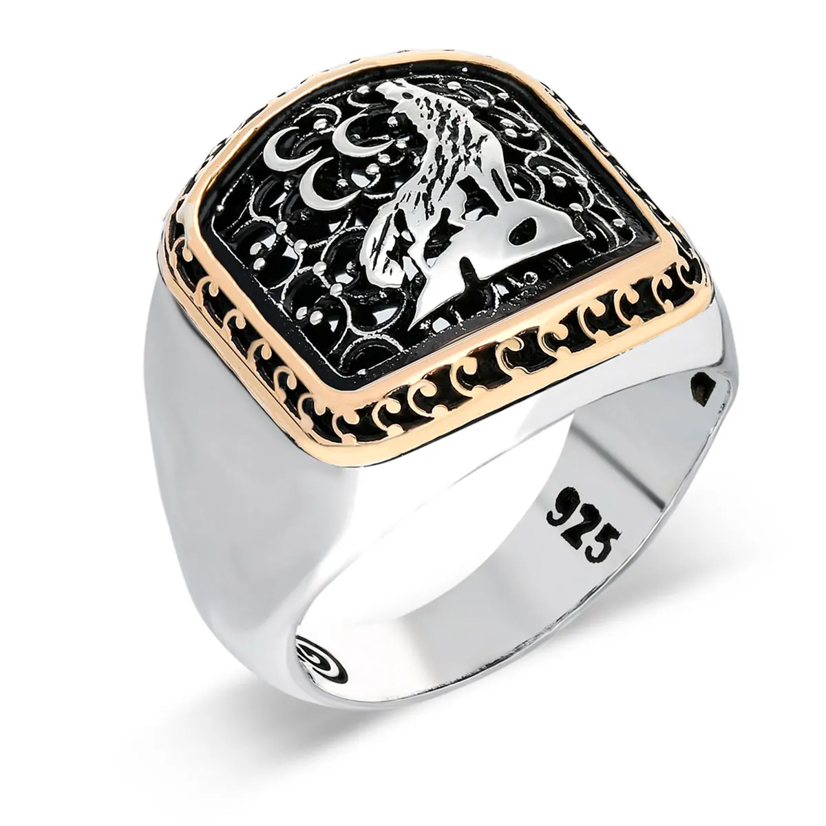 

Real Pure Sterling Silver Ring 925 For Men Original Patterned Unique Design 8 Variations Stamped High Quality Turkish Jewelry