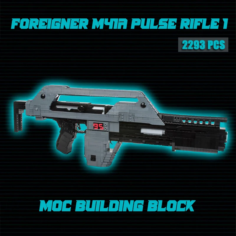 

Battlefield Model Bricks M41A Pulse 1:1 Scale Moc Building Blocks Puzzle Toy Display Military Sets Collection Xmas Gifts