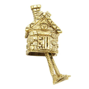 

Bell коллекционный избушка on курьих legs brass bronze fairy miniature 2376