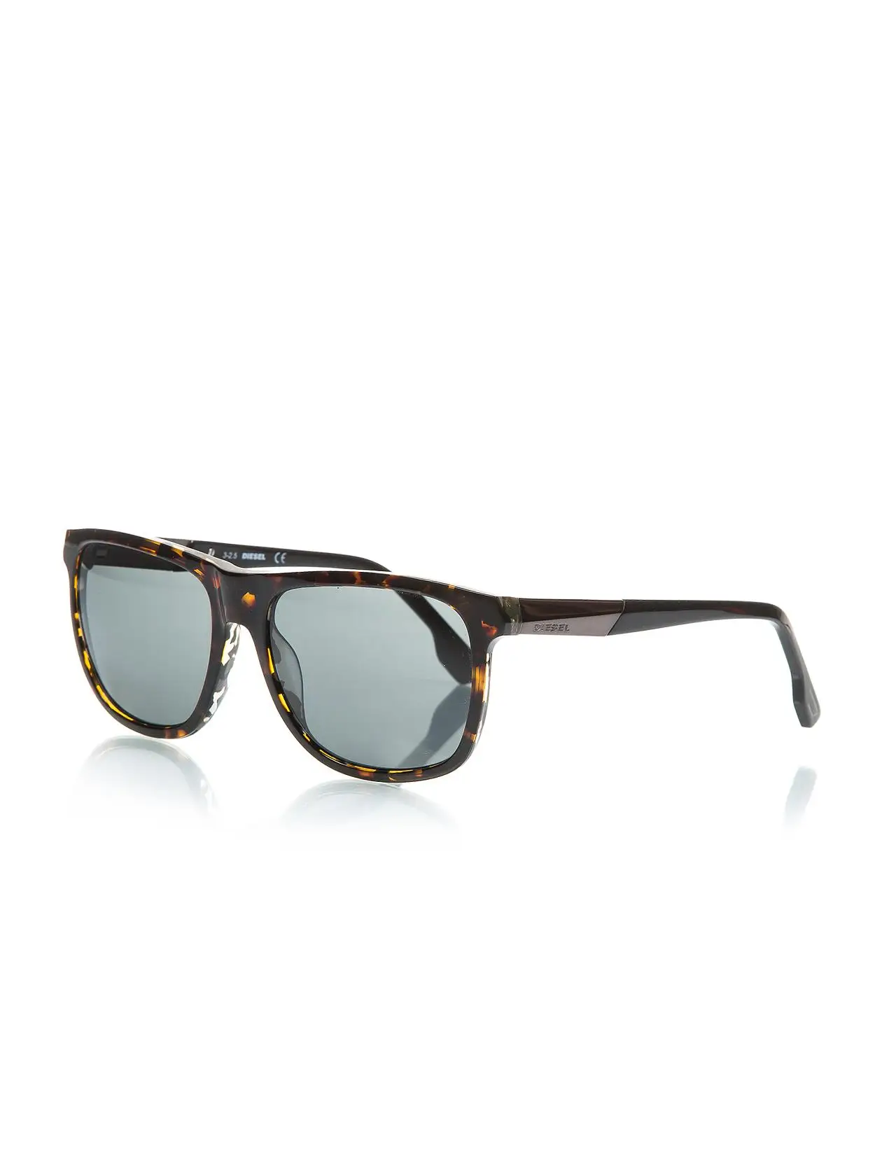 

Men's sunglasses dl 0187 56n bone Brown organic square square 57-17-145 diesel