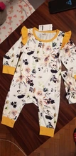 Infant Girl Clothing Romper Jumpsuit Newborn Cartoon Long-Sleeve Autumn Headband 2pcs