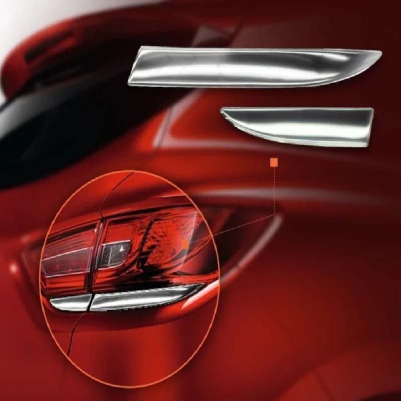 Per Renault Clio 4 Stop Light Brake Light Cover Lower Trim Sopracciglio 2012-2018 Acciaio Inossidabile Cromato