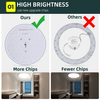 LED Round Downlight Panel Light 15W 20W 30W 50W LED 220v Surface Ceiling Lights Modern Ceiling Lamp For Kitchen Lighting Home 2