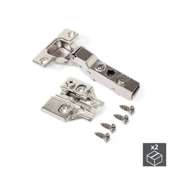 

Lot of 2 hinges elbow X91 Emuca with soft closing and supplements to screw with regulation eccentric