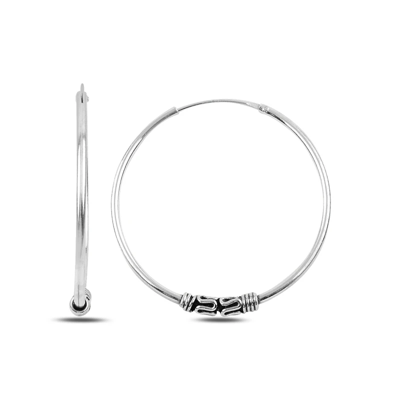

Armagano 35mm Oxidized Ring Earrings