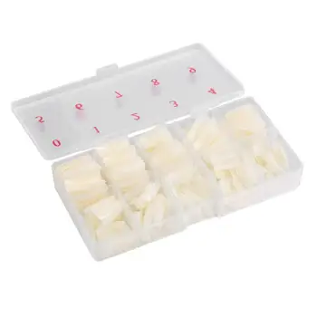 

1 Box/500pcs Tips Natural Color Half Cover Fake False French Nail Art Artificial Acrylic Gel UV Manicure Set DIY