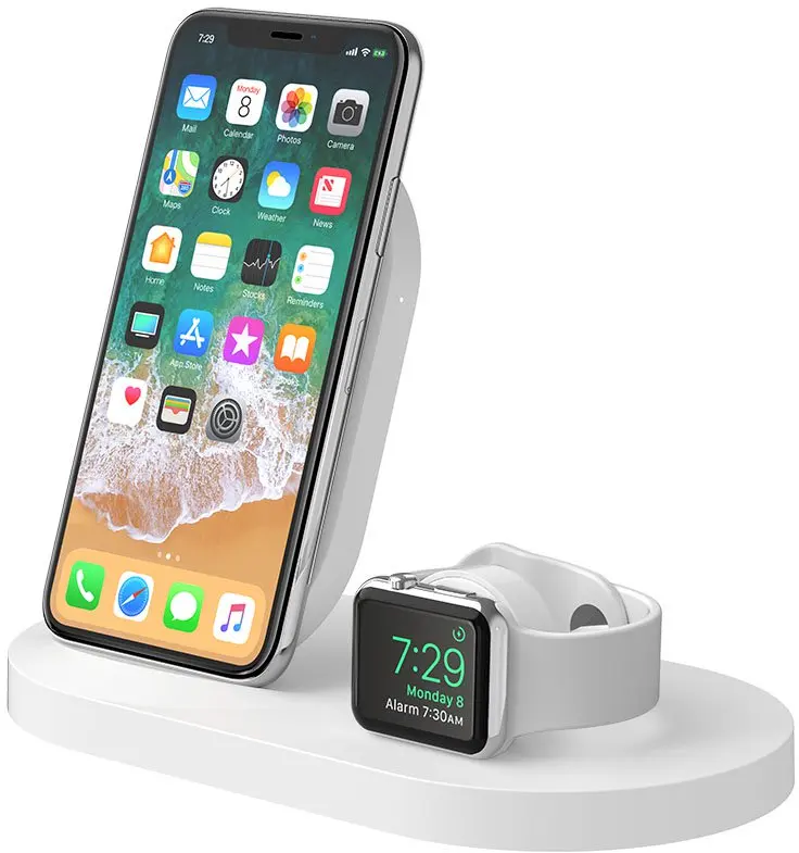 Беспроводная док станция Belkin BoostUp F8J235vfWHT для iPhone/Apple Watch (White)|Подставки планшетов| |