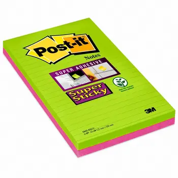 

Post it®Super Sticky Sticky Sticky notes, 125x200mm, assorted colors, 4