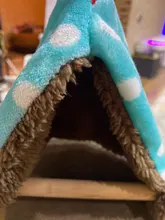 Warm Bird Nest Bed Hammock House Perch for Parrot Parakeet Finch Canary Cage Toy