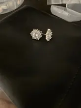 S925 de Color plata Simple ronda Bling CZ piedra de circón pendientes joyería de moda coreana pendientes para las mujeres chica