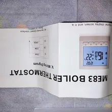 Regulador de temperatura de calefacción de caldera de Gas programable, termostato de batería AA con bloqueo de Chico, Control manual