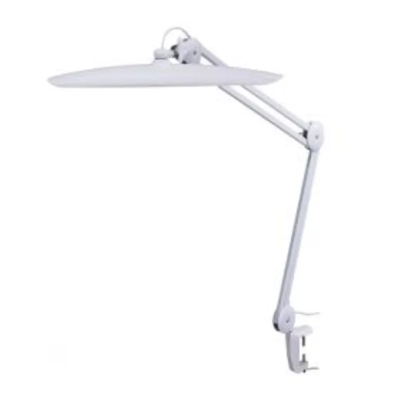 Лампа настольная бестеневая струбцина 117 SMD LED диммер (4 уровня) белая | Лампы и