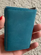 Cartera inteligente de aluminio para hombre y mujer, porta tarjetas Rfid, Mini billetera de Metal para tarjetas de crédito y negocios, 2021