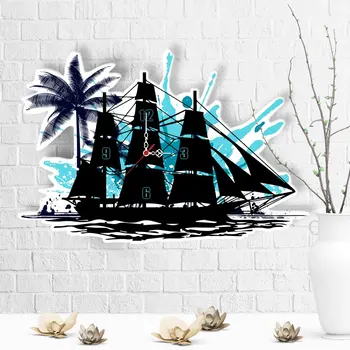 

Personalized Ship Design Wooden Wall Clock-3