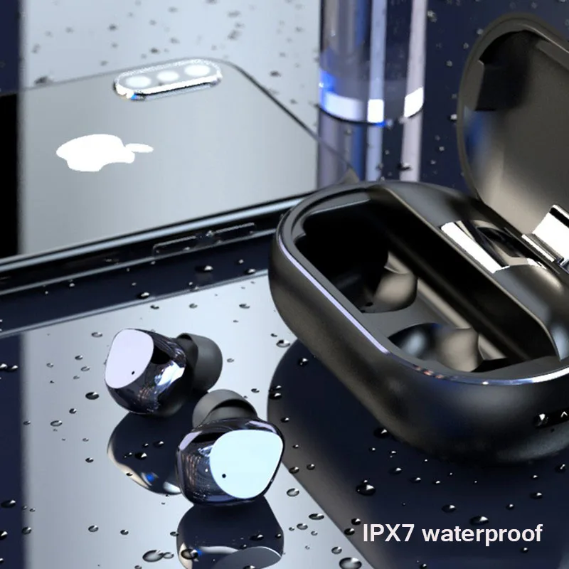 50 шт. X26 наушники-вкладыши TWS Bluetooth 5,0 True Беспроводной наушники Смарт Водонепроницаемый стерео Hi-Fi наушники с зарядный чехол