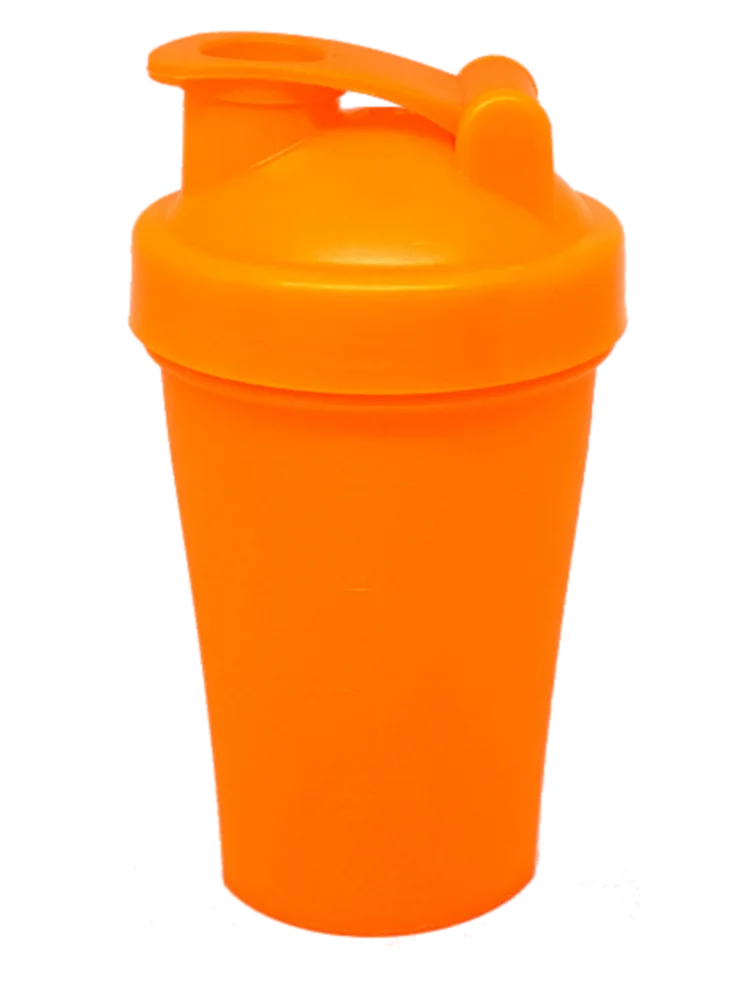 Спортивный шейкер 400 мл, Rushaker, Шейкер для спортивного питания протеина, Фитнес-бутылка, Бутылка для тренажерного зала - Цвет: Оранжевый