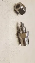 Pipe-Fittings Connector Stainless-Steel Bsp-Thread Tube Male Ss-304 1pc 1/8