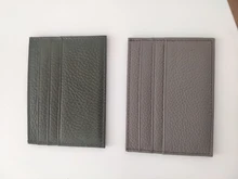 100% de cuero de vaca genuino arcoíris de caramelo, tarjetero de Color, banco, titular de la tarjeta de crédito, caja de regalo de identificación, funda delgada