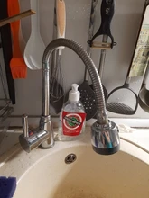 Grifo rociador giratorio de latón macizo para cocina, monomando