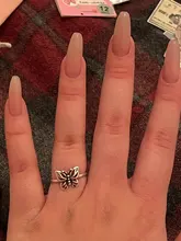 Foxanry-anillos de mariposa de Plata de Ley 925 para mujer, joyería fina Vintage Punk, accesorios para fiesta de cumpleaños, regalos