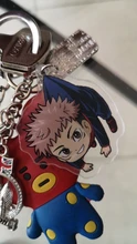 Llavero acrílico transparente de doble cara de dibujos animados, jujutsu, kaisen