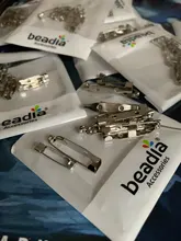 10-50 Uds broche de Metal de Base pines 15/20/25/30/35mm pines atrás de Color plata de broche Pin de accesorios de la joyería