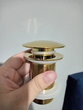 Faucet-Accessories Brushed Sink Drain Bathroom Basin Brass-Material Black White Pop-Up