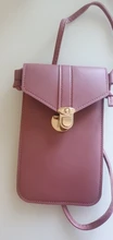 Cartera con pantalla táctil del teléfono móvil para mujer, Mini bolsa de mensajero de cuero PU, bolso con correa para el hombro, 2021