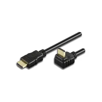 

ICOC HDMI-LE-020-High Speed HDMI Cable with Ethernet A / A M / M angled 2 m NeroTECHLY6.35