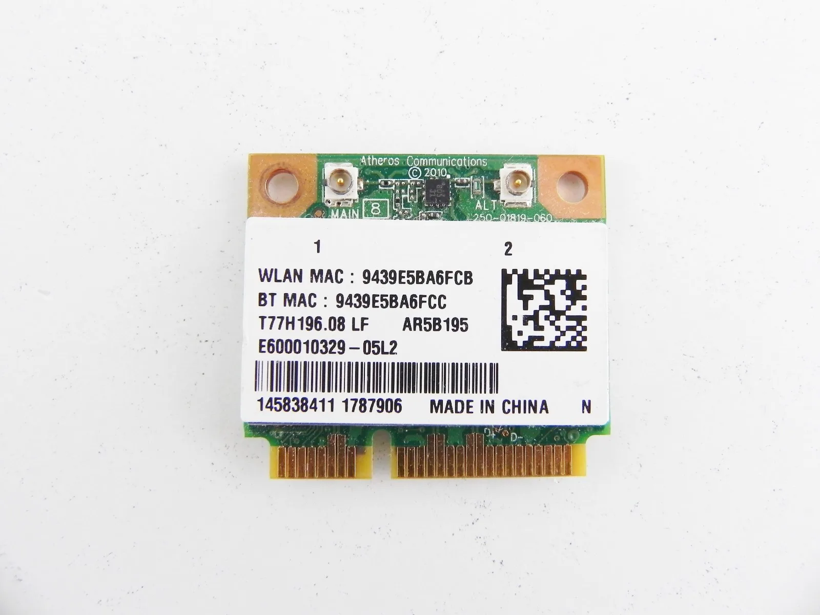 Sony VAIO PCG-71912V VPCEH WiFi модуль WLAN Wireless карта T77H196.08 | Компьютеры и офис