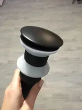 Drain Bathroom Black Dual-Style Clic-Clac Basin Sink Lavatory Waterlet Pop-Up POIQIHY