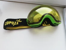 GOG-lente magnética 201 para esquí, gafas esféricas de esquí nocturno, color amarillo