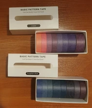 Kevin & sasa Crafts-juego de 8 rollos de cinta adhesiva de Color sólido, cinta adhesiva para Scrapbooking, papelería