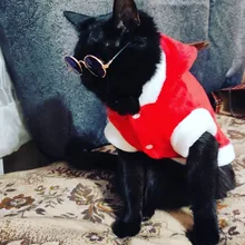 Christmas Dog Clothes Small Dogs Santa Costume for Pug Chihuahua Yorkshire Pet Cat Clothing