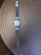 Reloj de cuarzo con movimiento japonés para mujer, pulsera de cuarzo con números arábigos, esfera sencilla, correa de cuero PU, Color caramelo