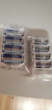 4 unids/lote cuchillas de afeitar 5 capas de cuchilla de afeitar para Gilettee de energía de fusión de afeitar BladesFor Gillette Proglide máquina